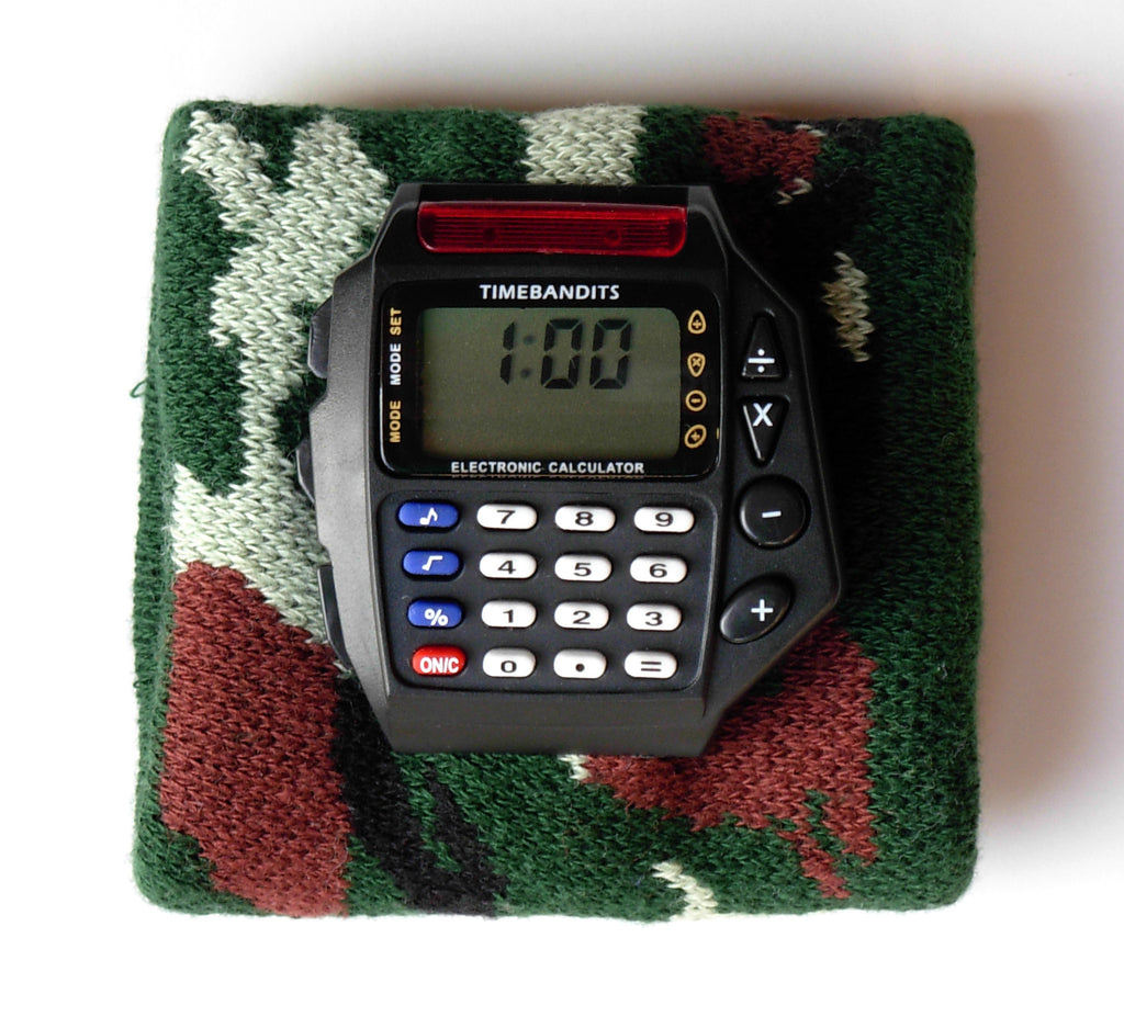TIMEBANDITS Retro Digital Calculator Watch DCAL28BK