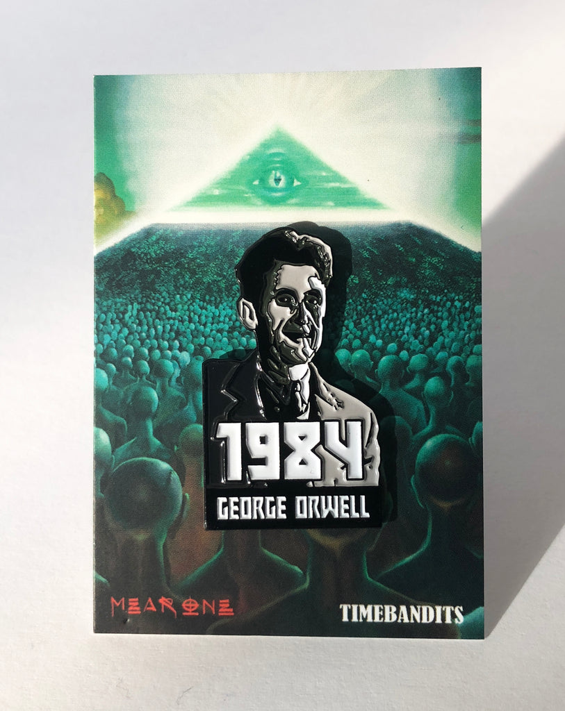 George Orwell 1984 Enamel Pin - by Mear One x TIMEBANDITS